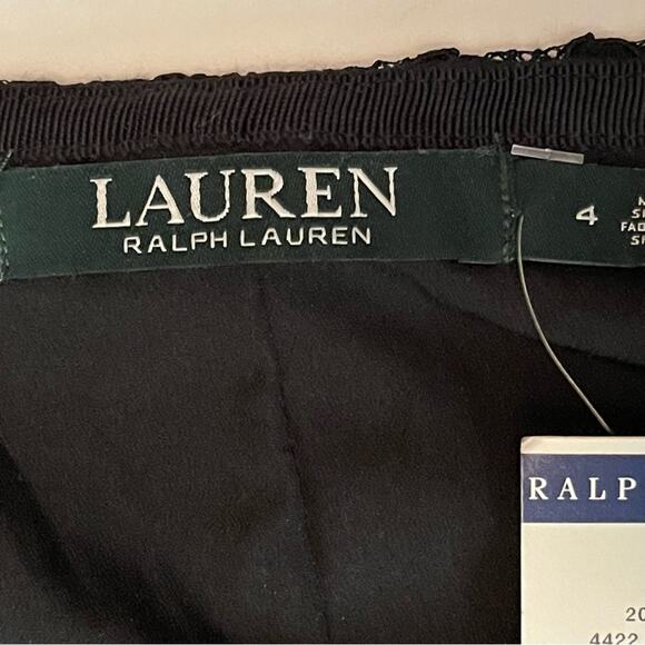 Lauren Ralph Lauren Sheer Black Lace Party Event Pencil Skirt NWT Size 4 - Picture 9 of 13